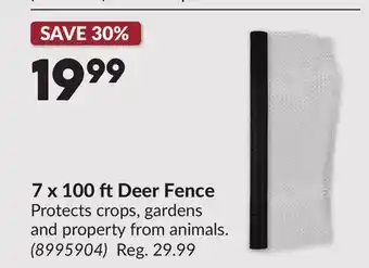 Princess Auto 7 x 100 ft Deer Fence offer