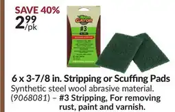 Princess Auto 6 x 3-7/8 in. Stripping or Scuffing Pads offer