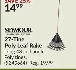 Princess Auto 27-Tine Poly Leaf Rake offer