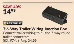 Princess Auto 7:6-Way Trailer Wiring Junction Box offer