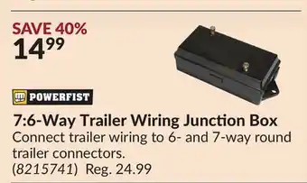 Princess Auto 7:6-Way Trailer Wiring Junction Box offer