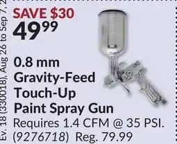 Princess Auto 0.8 mm Gravity-Feed Touch-Up Paint Spray Gun offer