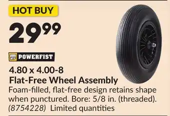 Princess Auto 4.80 x 4.00-8 Flat-Free Wheel Assembly offer