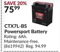 Princess Auto CTX7L-BS Powersport Battery offer