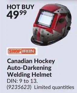 Princess Auto Canadian Hockey Auto-Darkening Welding Helmet offer