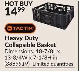 Princess Auto Heavy Duty Collapsible Basket offer