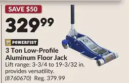 Princess Auto 3 Ton Low-Profile Aluminum Floor Jack offer