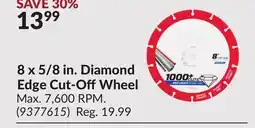 Princess Auto 8 x 5/8 in. Diamond Edge Cut-OffWheel offer