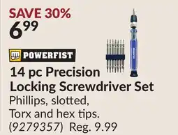 Princess Auto 14 pc Precision Locking Screwdriver Set offer