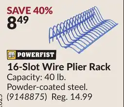Princess Auto 16-Slot Wire Plier Rack offer