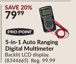 Princess Auto 5-in-1 Auto Ranging Digital Multimeter offer