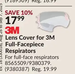 Princess Auto Lens Cover for 3M Full-Facepiece Respirators offer