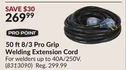 Princess Auto 50 ft8/3 Pro Grip Welding Extension Cord offer