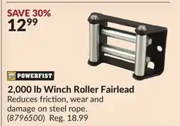 Princess Auto 2,000 lb Winch Roller Fairlead offer