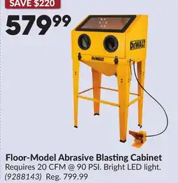 Princess Auto Floor-Model Abrasive Blasting Cabinet offer