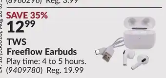Princess Auto TWS Freeflow Earbuds offer
