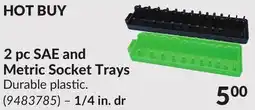 Princess Auto 1/4 in. dr 2 pc SAE and Metric Socket Trays offer