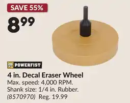 Princess Auto 4 in. Decal Eraser Wheel offer