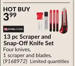 Princess Auto 13 pc Scraper and Snap-OffKnife Set offer
