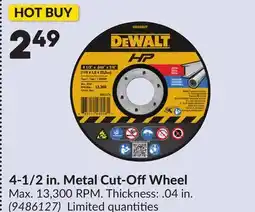 Princess Auto 4-1/2 in. Metal Cut-Off Wheel offer