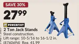 Princess Auto 2 Ton Jack Stands offer