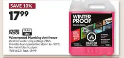 Princess Auto Winterproof Plumbing Antifreeze offer