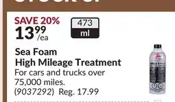 Princess Auto Sea Foam High Mileage Treatment offer