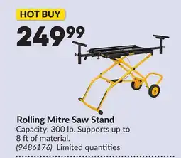 Princess Auto Rolling Mitre Saw Stand offer