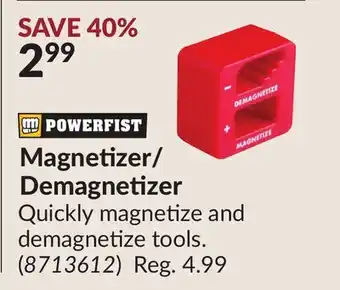 Princess Auto Magnetizer/ Demagnetizer offer