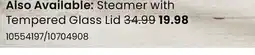 Stokes Steamer with Tempered Glass Lid offer