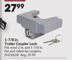 Princess Auto 1-7/8 in. Trailer Coupler Lock offer