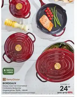 Stokes BORDEAUX Glossy Cast Iron Enamelled Cookware offer