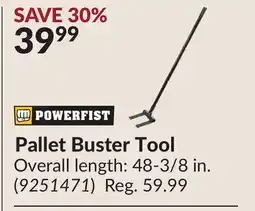 Princess Auto Pallet Buster Tool offer