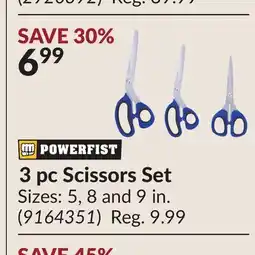 Princess Auto 3 pc Scissors Set offer