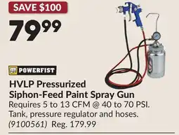 Princess Auto HVLP Pressurized Siphon-Feed Paint Spray Gun offer