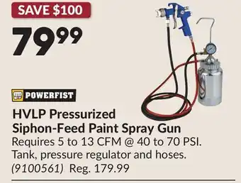 Princess Auto HVLP Pressurized Siphon-Feed Paint Spray Gun offer