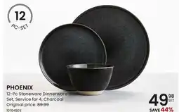 Stokes PHOENIX 12-Pc Stoneware Dinnerware Set offer