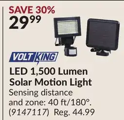 Princess Auto LED 1,500 Lumen Solar Motion Light offer