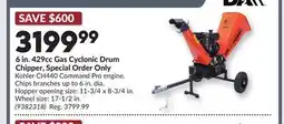 Princess Auto 6 in. 429cc Gas Cyclonic Drum Chipper, Special Order Only offer