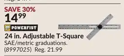 Princess Auto 24 in. Adjustable T-Square offer