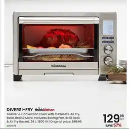Stokes DIVERSI-FRY Toaster & Convection Oven with 10 Presets offer