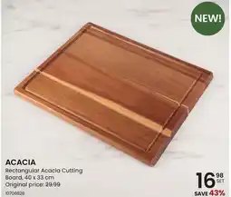 Stokes ACACIA Rectangular Acacia Cutting Board offer