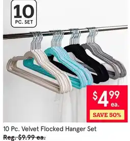 Kitchen Stuff Plus 10 Pc. Velvet Flocked Hanger Set offer