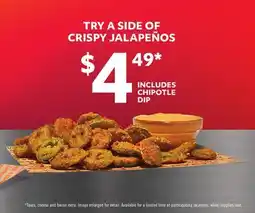 Harvey’s TRAY A SIDE OF CRISPY JALAPENOS offer