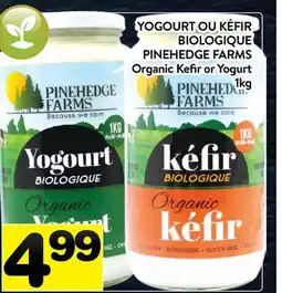 Supermarché PA YOGOURT OU KÉFIR BIOLOGIQUE PINEHEDGE FARMS | Organic Kefir or Yogurt offer