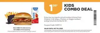 Harvey’s Kids Combo Deal offer