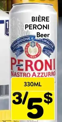 Supermarché PA BIÈRE PERONI | BEER offer