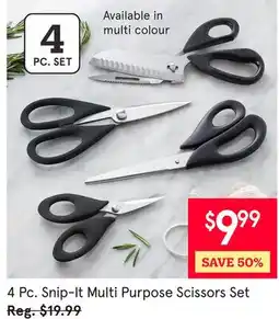 Kitchen Stuff Plus 4 Pc. Snip-It Multi Purpose Scissors Set offer