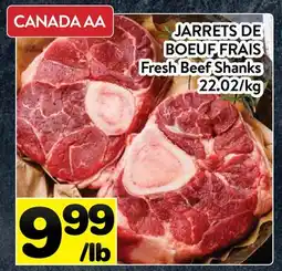 Supermarché PA JARRETS DE BOEUF FRAIS | Fresh Beef Shanks offer