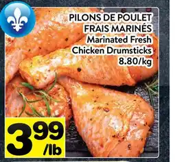 Supermarché PA PILONS DE POULET FRAIS MARINÉS | Fresh Marinated Fresh Chicken Drumsticks offer